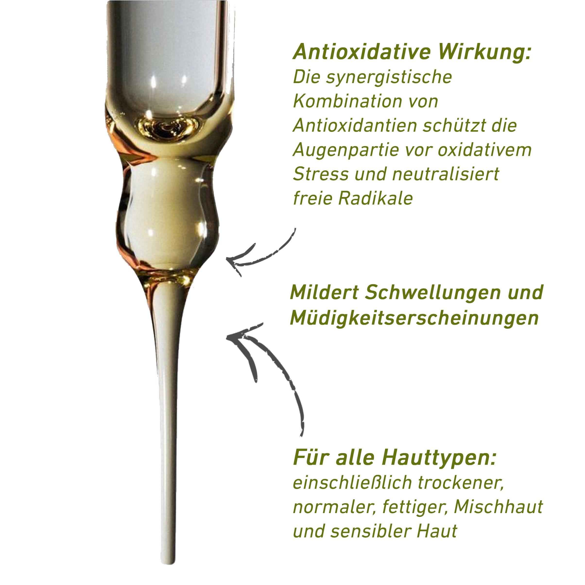 Trinitae beruhigendes Augenserum mit grünem Tee & Hyaluron