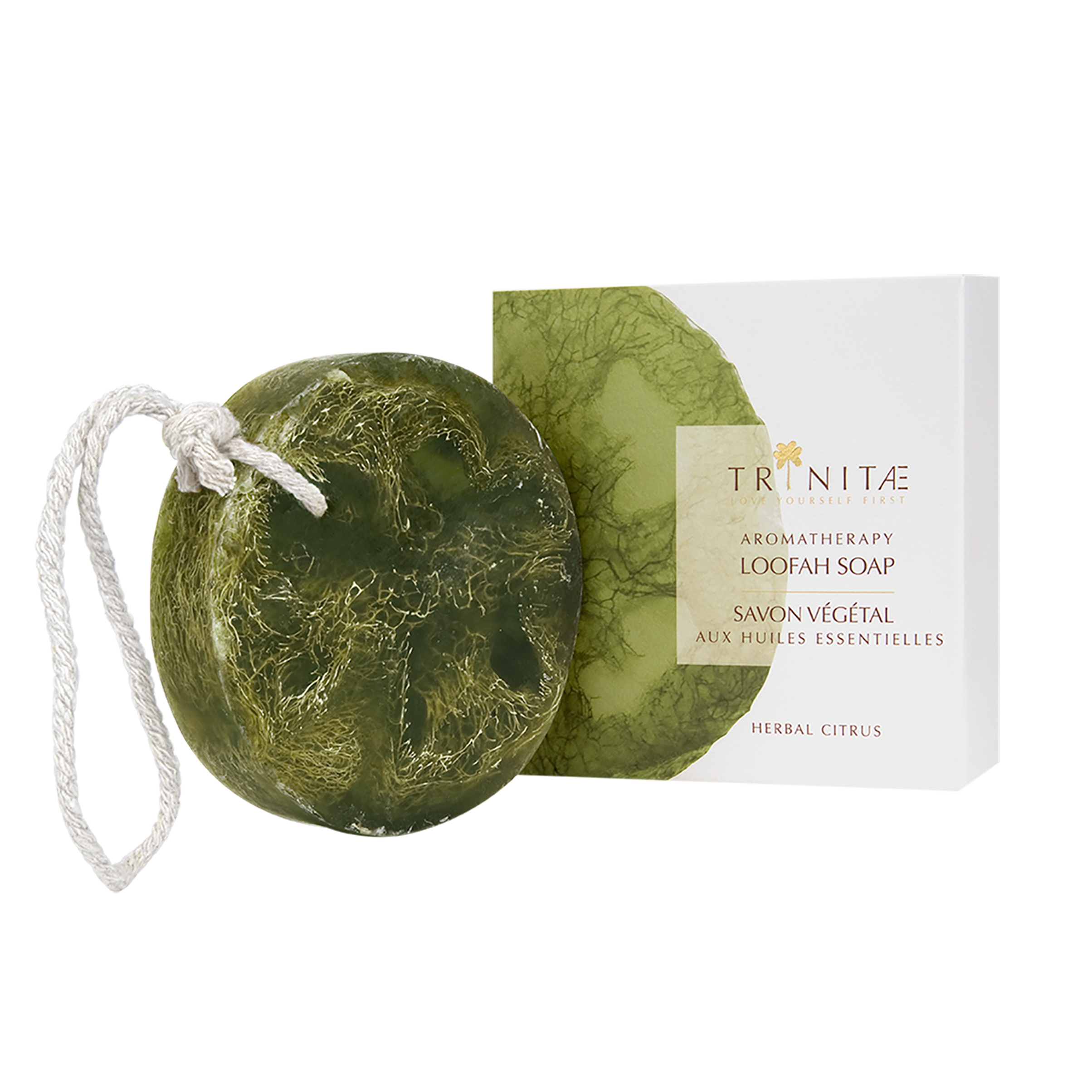 Trinitae Aroma Duschseife Massage Luffa Seife Zitrus