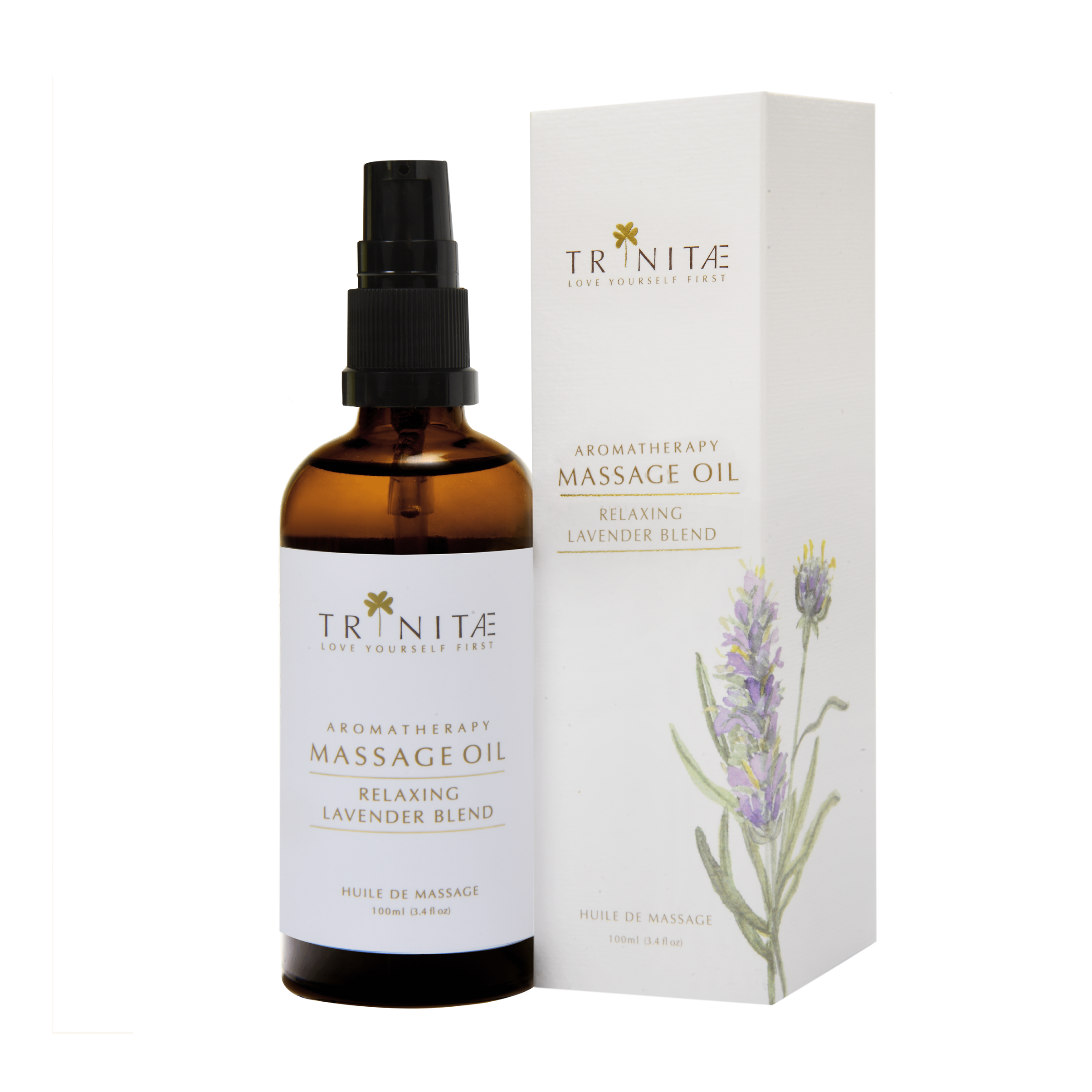 Trinitae Aromatherapie Luxus Massageöl Bodyöl Lavendel